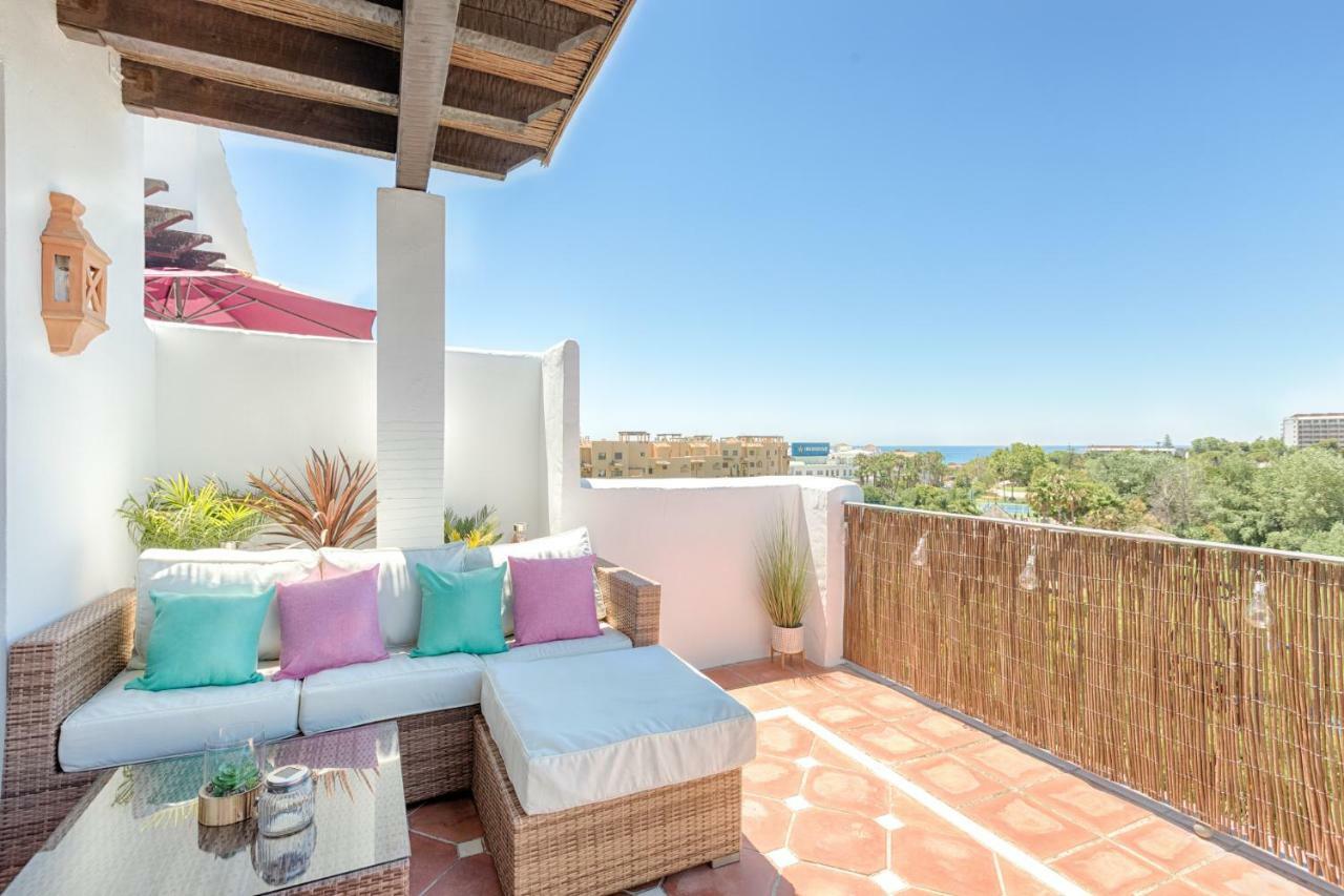 Sea & Mountain View Penthouse Apartment Estepona Exterior photo